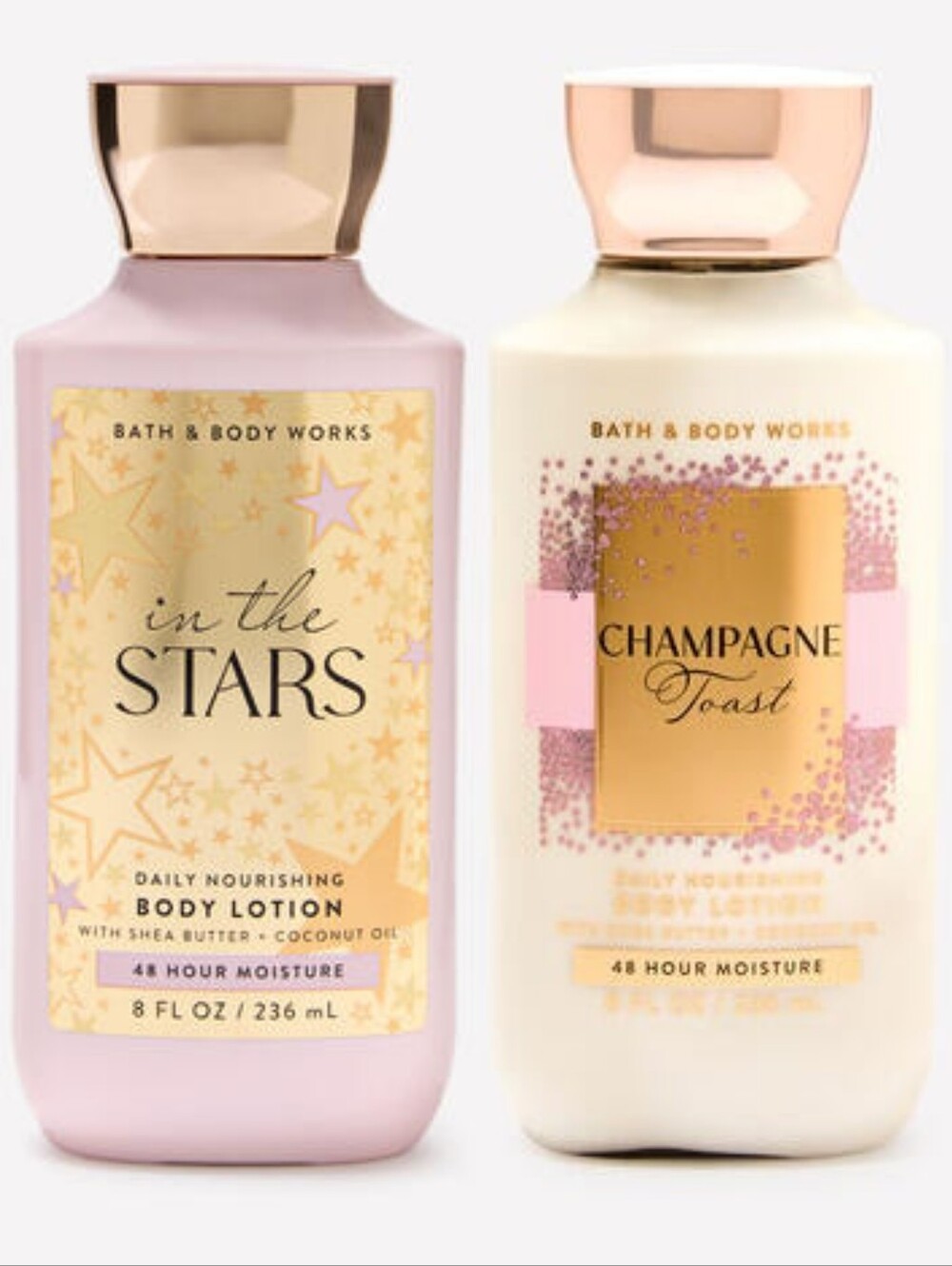 Bath & Body Works In The Stars & Champagne Toast Body Lotion Set NEW